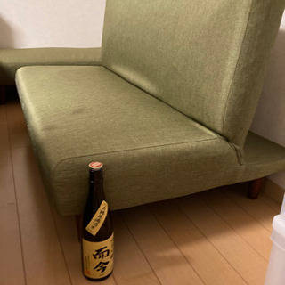 ニトリ　ソファベッド　モスグリーンの画像