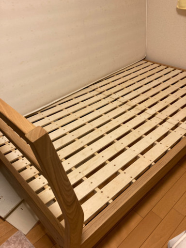 無印良品　タモ材　ダブルベッド　フレーム（マットレスも可）