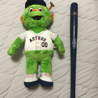 ヒューストンアストロズ　MLB キャラクターぬいぐるみ&バット