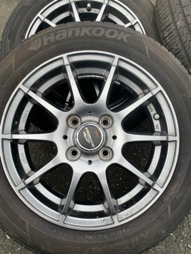 また値下げ　軽用アルミタイヤ4本セット