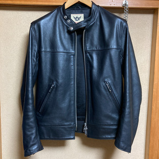 ほぼ未使用　666 シングルライダース　レザージャケット　10月...