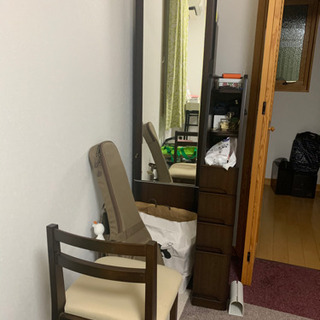 化粧台　椅子付き