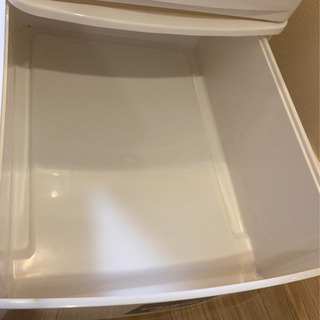 【難あり】収納ケース　三個　白色の画像