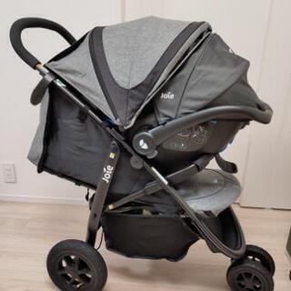 美品!新生児から使えるジョイーベビーカー トラベルシステム ３点セットの画像