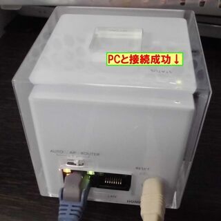 JM8342)au Wi-Fiルーター HOME SPOT CUBE au以外の方も利用可能 動作OK 中古品【取りに来られる方限定】の画像