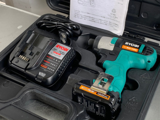 格安で！リョービ 充電式 インパクトドライバ◇2017年製◇10.8V◇1300mAh◇BID-1100