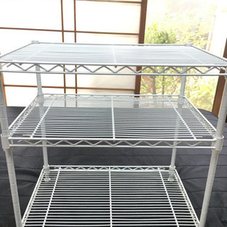 三段スチールラック