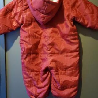 80㎝　アウター　スノースーツ　○○✕(ハグハグキス)男女兼用の画像