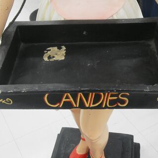 人形 等身大 全高146㎝ 大型ディスプレイ CANDIES 置物 オブジェ 幅44×奥行43×高さ146㎝ 苫小牧西店の画像