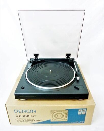 ★デノン DENON DP-29F-K ブラック ターンテーブル フルオートレコードプレーヤー 簡易動作確認済★