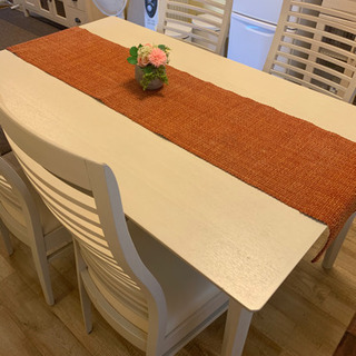 ニトリ✳︎ダイニングセット4椅子✳︎上品なオフホワイト