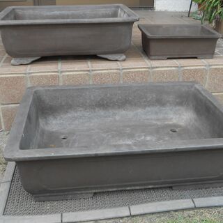中古品　盆栽鉢（大・中・省）3点