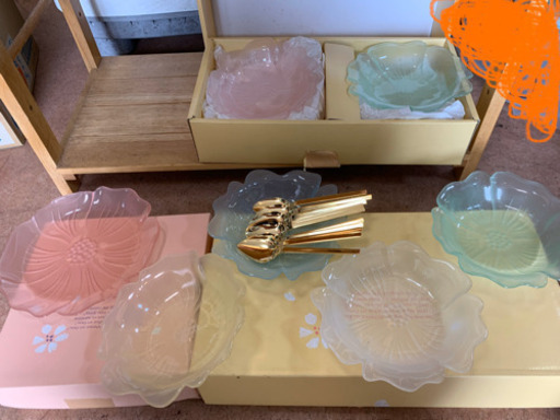 デザート皿10枚 デザートスプーン10本 HANAセット  しげん屋