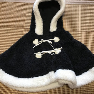 未使用保管品　もこもこケープ　サイズ70