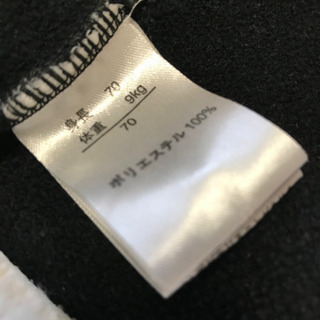 未使用保管品　もこもこケープ　サイズ70の画像