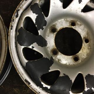 SUZUKI エスクード 純正ホイール スチールホイール 15インチ 4本 5.5J5HPCD139.7約+25前後 ジムニーにも　(VHO105) クレジットカード QR決済可能の画像