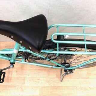 FLOATMIX　シティサイクル　自転車　26インチ　6段　荷台付きの画像
