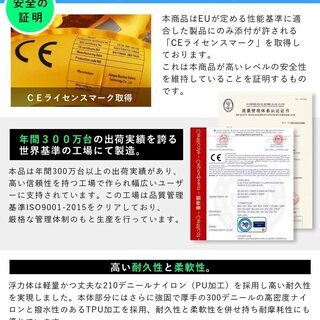 【新品】SuperSunny ライフジャケット 手動膨張式 ベルトタイプ 迷彩青 CE認証取得済の画像