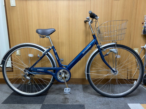 27インチシティサイクル6段変速オートライトつき