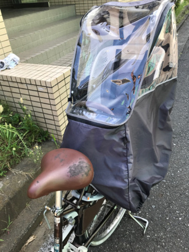 【取引未成立につき値下げ】ブリジストン 26インチ電動アシスト自転車　中古品/ジェルブラウン色/前後子供シート有