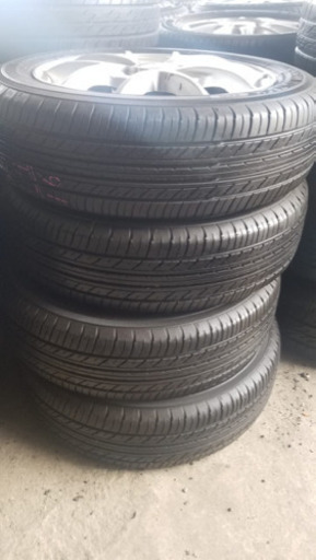 155/65/14. アルミホイール付きノーマルタイヤ、取り付け無料