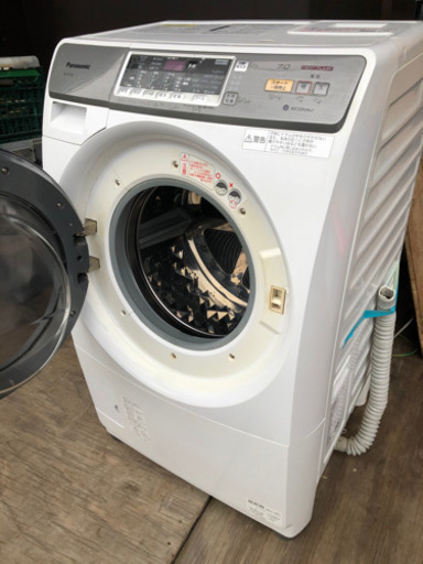 Panasonic ドラム式洗濯乾燥機 洗濯/脱水7kg 乾燥3.5kg 2014年製 NA-VH310L 取扱説明書付 エコナビ プ