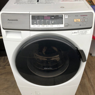 Panasonic ドラム式洗濯乾燥機 洗濯/脱水7kg 乾燥3.5kg 2014年製 NA-VH310L 取扱説明書付 エコナビ プチドラム パナソニック