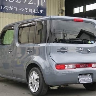 🎉日産キューブ（グレー）🎉１５Ｘインディゴセレクション💕フルセグTV・バックカメラ・ETC・ミュージックサーバ💕金利０%💛新規車検２年付き🔰の画像