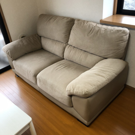 ニトリ、2Pソファ ウォール3KD BE 