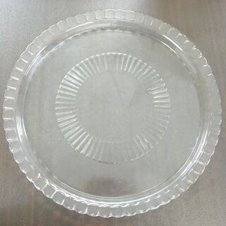 フランス製 ガラス ケーキドーム 27cm カバー＆敷皿　スイーツ オードブル カバー付きケーキ皿　プリザーブドフラワーの画像