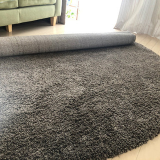 IKEA イケア ラグ 円形 ADUM ブラウン 直径195cm