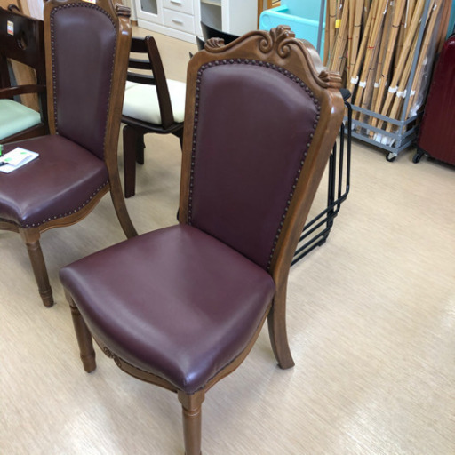 中古品☆大塚家具☆シックな雰囲気のデザインチェア☆アンティーク