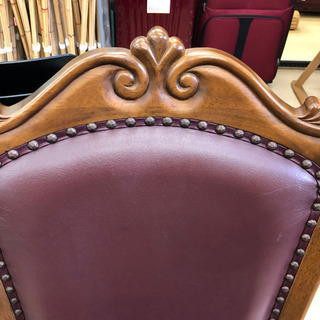 中古品☆大塚家具☆シックな雰囲気のデザインチェア☆アンティークの画像