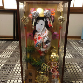 オルゴール付き羽子板ガラスケース