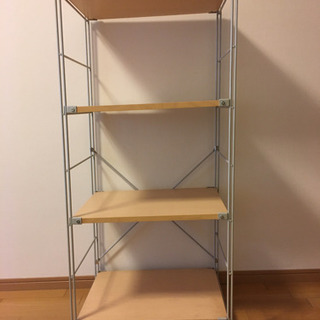 【26日まで】無印良品　ステンレスユニットシェルフ