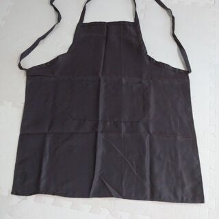 ☆首掛け シンプルエプロン 男女兼用　茶色 (ブラウン)☆の画像