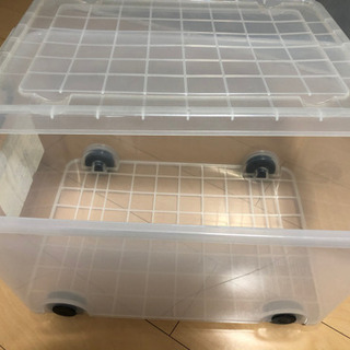 フタ式衣装ケース（キャスター付）