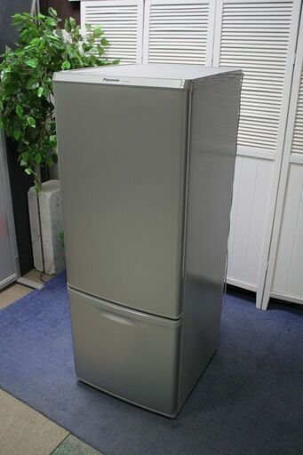 R1982) Panasonic パナソニック　2ドア冷凍冷蔵庫　168L　NR-B179W-S　シルバー 2017年製! 冷蔵庫 店頭取引大歓迎♪
