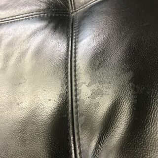 ニトリ　本革カウチソファ　ダブルラインの画像