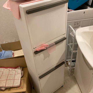 三段ゴミ箱　プラスチックの画像