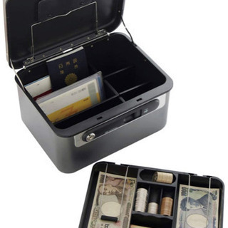 アイリスオーヤマ製アルミ金庫⭐︎グレー⭐︎コインレジのオマケ付き