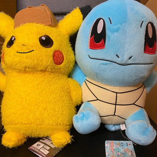 ポケモンぬいぐるみ🧸ピカチュウ、ゼニガメ