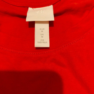 H&M オレンジカラーのTシャツを格安で差し上げます！の画像