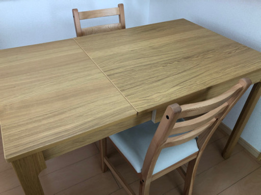 【値下げしました❗】伸長式IKEAダイニングセット❗