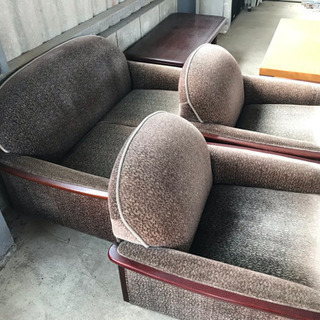 レトロ家具　ソファー　2人掛け+1人掛け（2脚）
