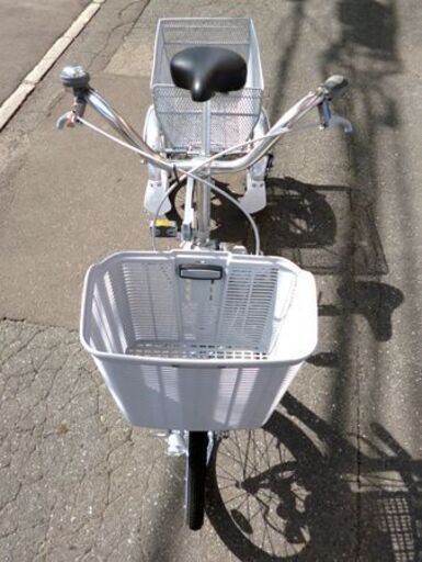 【自社配送は札幌市内限定】BRIDGESTONE/ブリヂストン 大人用三輪車 ワゴン シルバー 中古美品【USED】