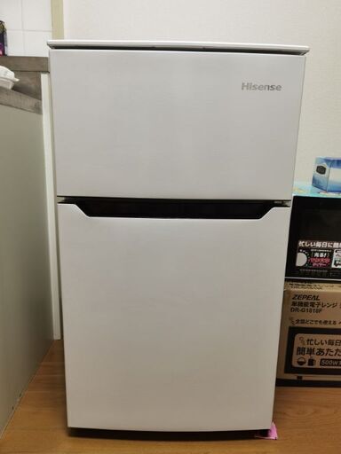 Hisense冷蔵庫、2019製、取扱証明書付き、値引き交渉可能