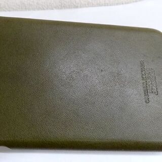 栃木レザー 本革 スマホケース カーキ iPhone用 牛革　XSかXが近い　カメラ穴有り  ☆ PayPay(ペイペイ)決済可能 ☆ 札幌市 豊平区 平岸 アウトレットモノハウスの画像