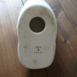 鳥のおたま置き(陶器)の画像