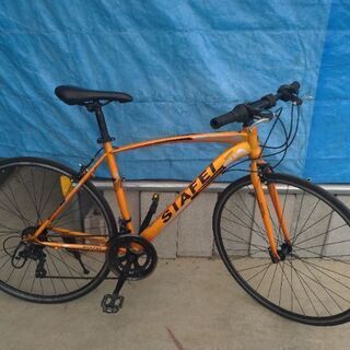 SIAFEI クロスバイク オレンジ 700C 480mm 14速ギア